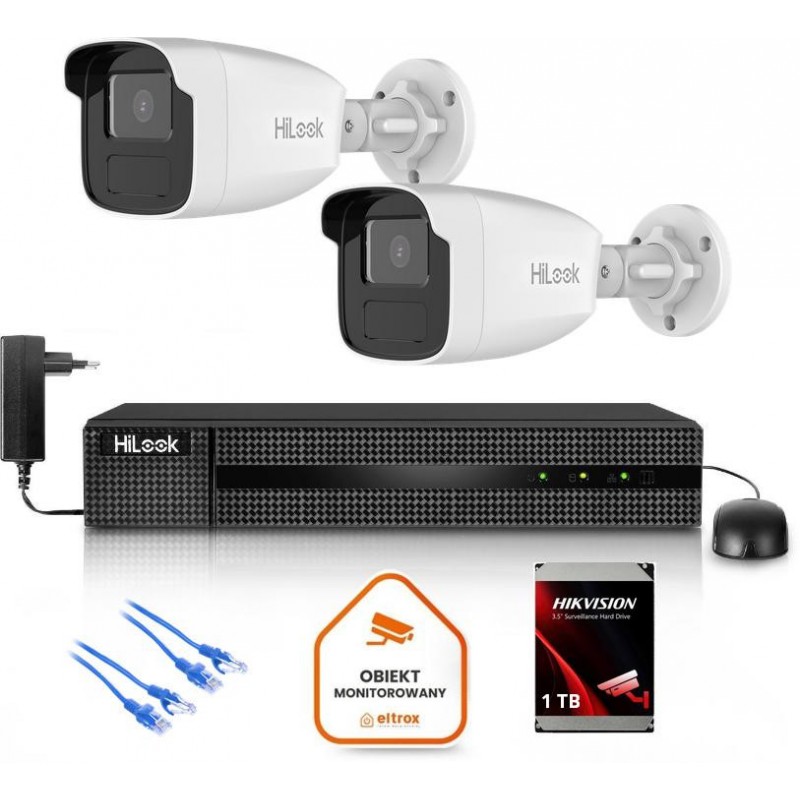 Zestaw monitoringu Hilook 2x kamera IPC-B440H(4mm)(C) z dyskiem 1TB Zestaw monitoringu Hilook 2x kamera IPC-B440H(4mm)(C) z dyskiem 1TB