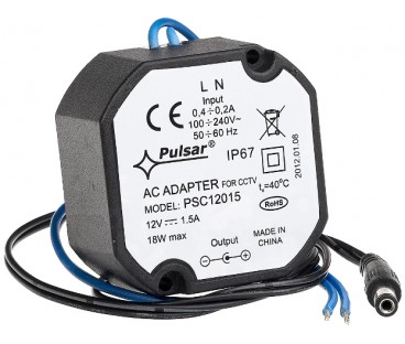 ZASILACZ IMPULSOWY HERMETYCZNY Pulsar PSC12015 12V/1,5A