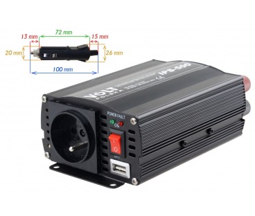 PRZETWORNICA VOLT POLSKA IPS-500 24V / 230V 350/500 W