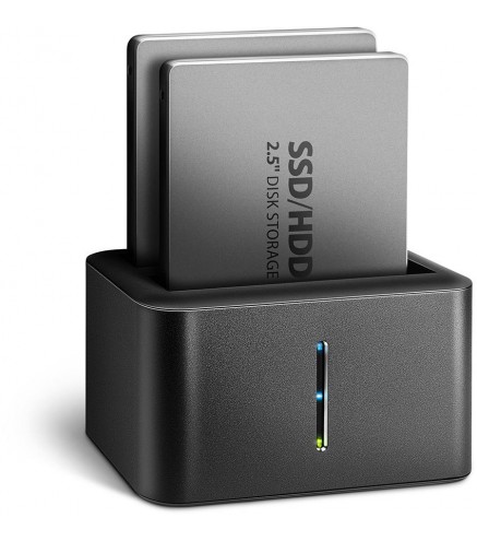 Stacja dokująca MINI AXAGON ADSA-D25 USB 3.2 Gen 1 - 2x SATA 6G 2.5" SSD/HDD CLONE