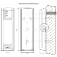 Czytnik zbliżeniowy ROGER PRT12LT-BK