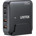 Unitek Ładowarka biurkowa GaN 70W 2xUSB-A 2xUSB-C