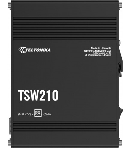 Teltonika TSW210 switch przemysłowy 8xGE 2xSFP PoE+ (TSW210000040) DIN