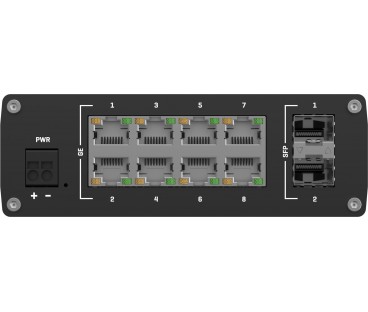 Teltonika TSW210 switch przemysłowy 8xGE 2xSFP PoE+ (TSW210000040) DIN