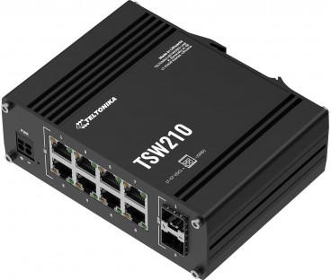 Teltonika TSW210 switch przemysłowy 8xGE 2xSFP PoE+ (TSW210000040) DIN