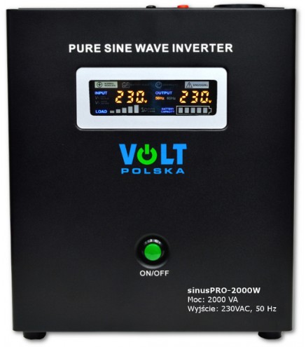 PRZETWORNICA VOLT POLSKA SINUSPRO-2000W 24V 1400/2000W
