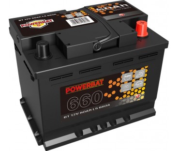 Akumulator AGM samochodowy START-STOP POWERBAT L2 12 V 60 Ah