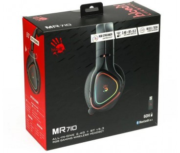 Słuchawki komputerowe A4TECH BLOODY MR710 Black (BT5.0+2,4G+Wired)