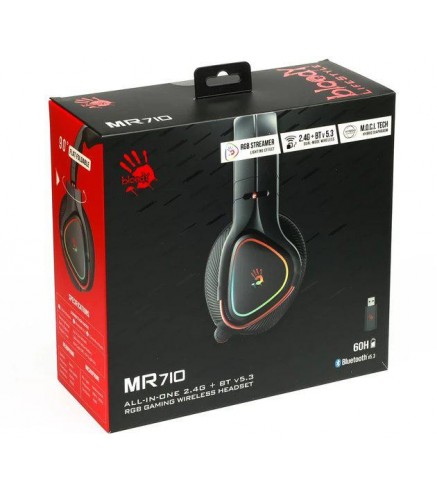 Słuchawki komputerowe A4TECH BLOODY MR710 Black (BT5.0+2,4G+Wired)