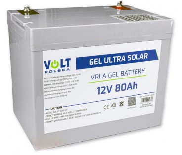 Akumulator Volt Polska Gel VPRO 12V 80Ah