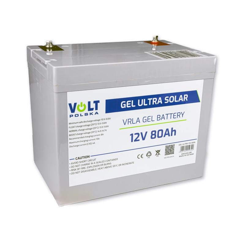Akumulator Volt Polska Gel VPRO 12V 80Ah