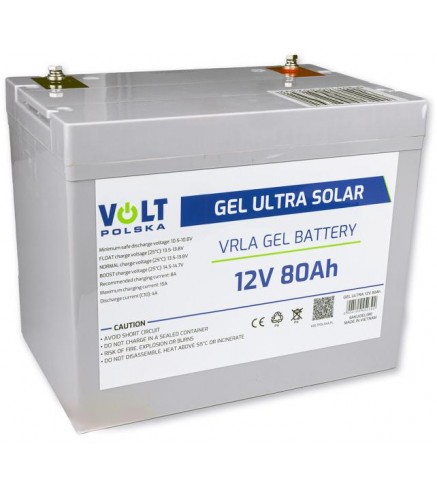 Akumulator Volt Polska Gel VPRO 12V 80Ah