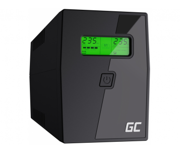 UPS ZASILACZ AWARYJNY Green Cell POWER PROOF 600VA 360W Z WYŚWIETLACZEM LCD UPS01LCD