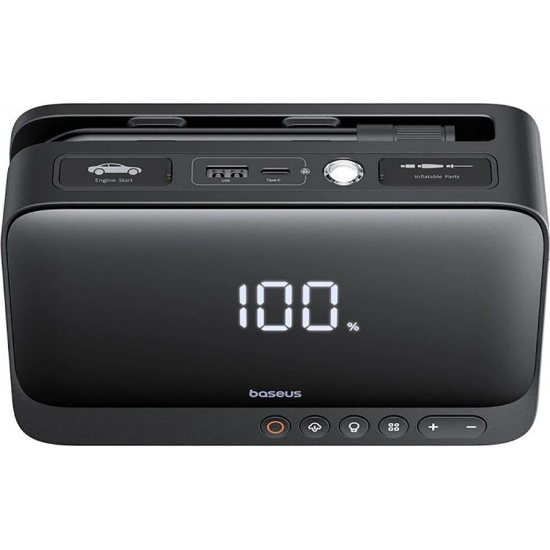 POWERBANK BOOSTER Baseus Super Energy Jump Starter BS-CH013 6000mAh 600A Z LATARKĄ I KOMPRESOREM
