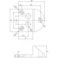 Przykręcany stoper do bramy PSG 61.191 (130x150/H65) powlekany gumą