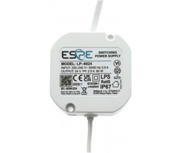 ZASILACZ IMPULSOWY DOPUSZKOWY ESPE LP-6024 24V/60W/2.5A IP67