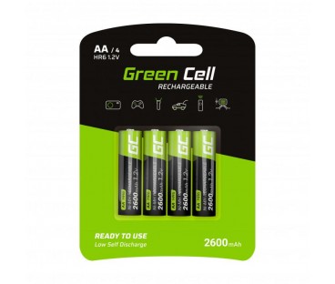 AKUMULATORKI Green Cell 4x AA HR6 2600mAh GR01