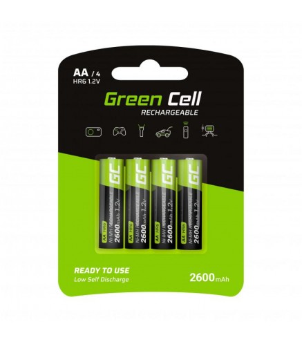 AKUMULATORKI Green Cell 4x AA HR6 2600mAh GR01