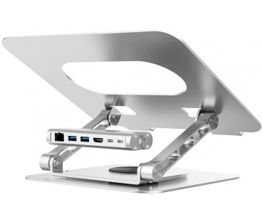 Unitek Podstawka pod laptop z odłączanym hubem USB-C HDMI 1,4, 4K PD 100W