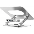 Unitek Podstawka pod laptop z odłączanym hubem USB-C HDMI 1,4, 4K PD 100W