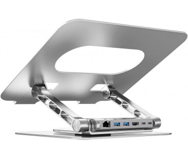 Unitek Podstawka pod laptop z odłączanym hubem USB-C HDMI 1,4, 4K PD 100W