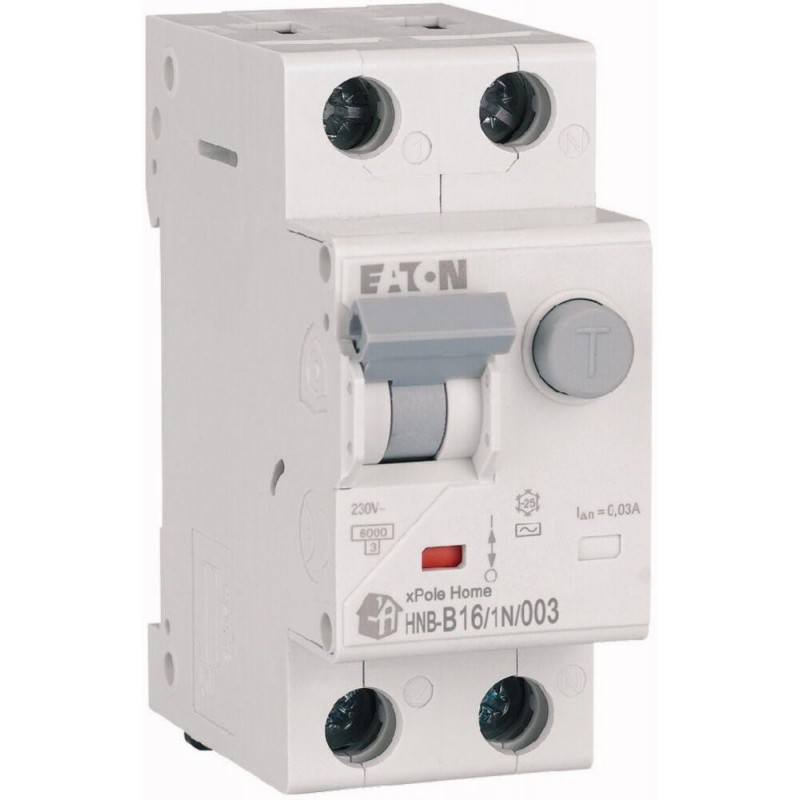 EATON WYŁĄCZNIK RÓŻNICONADPRĄDOWY B 16A 1P+N 2M 30MA AC 6KA