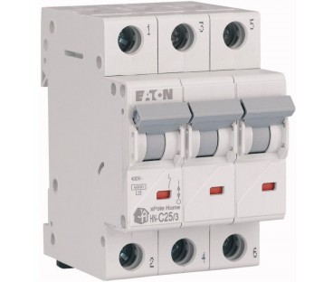 EATON WYŁĄCZNIK NADPRĄDOWY C 25A 3P 3M 6KA HN-C25/3