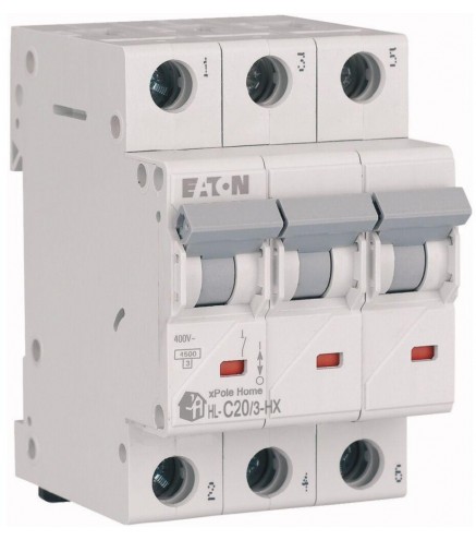 EATON WYŁĄCZNIK NADPRĄDOWY C 20A 3P 3M 6KA HN-C20/3