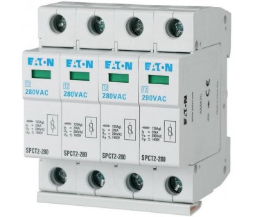 EATON OGRANICZNIK PRZEPIĘĆ T2 C 4P 4M 20/40KA 1.4KV TN, TNS, TNCS SPCT2-280/4