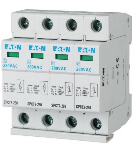 EATON OGRANICZNIK PRZEPIĘĆ T2 C 4P 4M 20/40KA 1.4KV TN, TNS, TNCS SPCT2-280/4