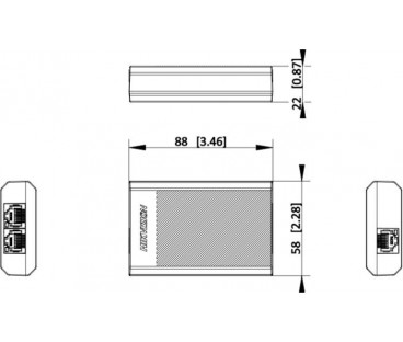 Repeater PoE Hikvision DS-3E0503DP-E/R