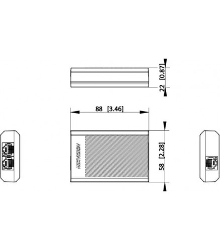Repeater PoE Hikvision DS-3E0503DP-E/R