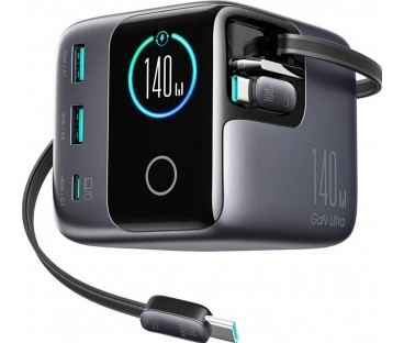Ładowarka biurkowa Joyroom Podix Jr-TRD01 GaN 140 W 1x USB-C 2x USB-A + zwijane kable 2x USB-C
