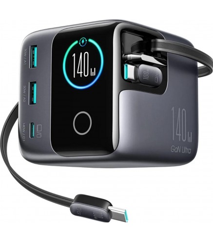 Ładowarka biurkowa Joyroom Podix Jr-TRD01 GaN 140 W 1x USB-C 2x USB-A + zwijane kable 2x USB-C