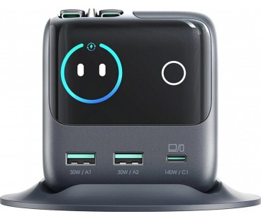 Ładowarka biurkowa Joyroom Podix Jr-TRD01 GaN 140 W 1x USB-C 2x USB-A + zwijane kable 2x USB-C