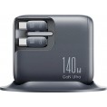 Ładowarka biurkowa Joyroom Podix Jr-TRD01 GaN 140 W 1x USB-C 2x USB-A + zwijane kable 2x USB-C