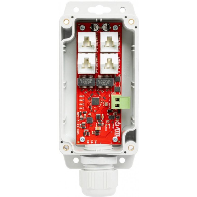Switch PoE 4 portowy ATTE APT-4-11-CA1 + Extender w obudowie zewnętrznej IP68 Switch PoE 4 portowy ATTE APT-4-11-CA1 + Extender w obudowie zewnętrznej IP68