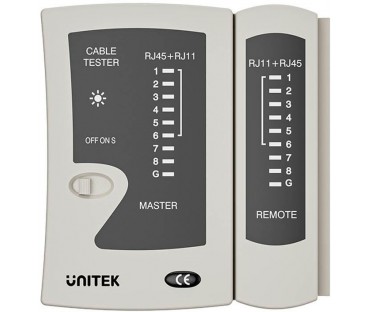 Unitek Tester kabli sieciowych RJ45/RJ11