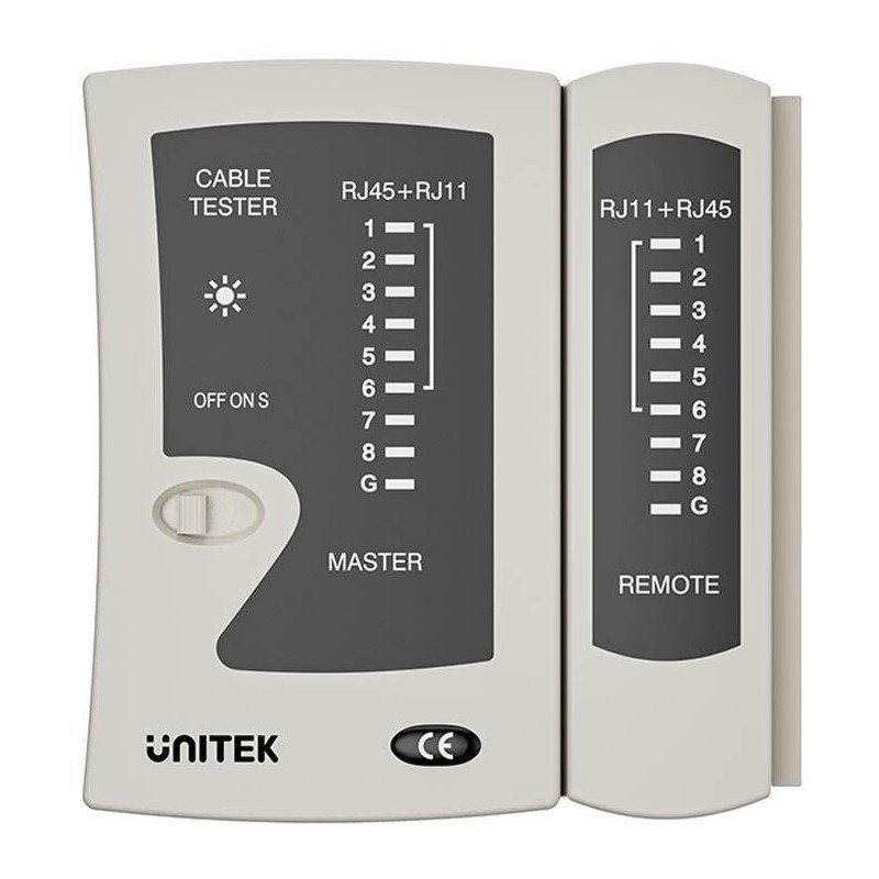 Unitek Tester kabli sieciowych RJ45/RJ11