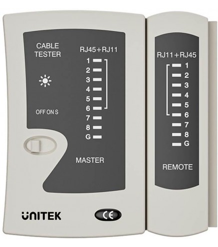 Unitek Tester kabli sieciowych RJ45/RJ11