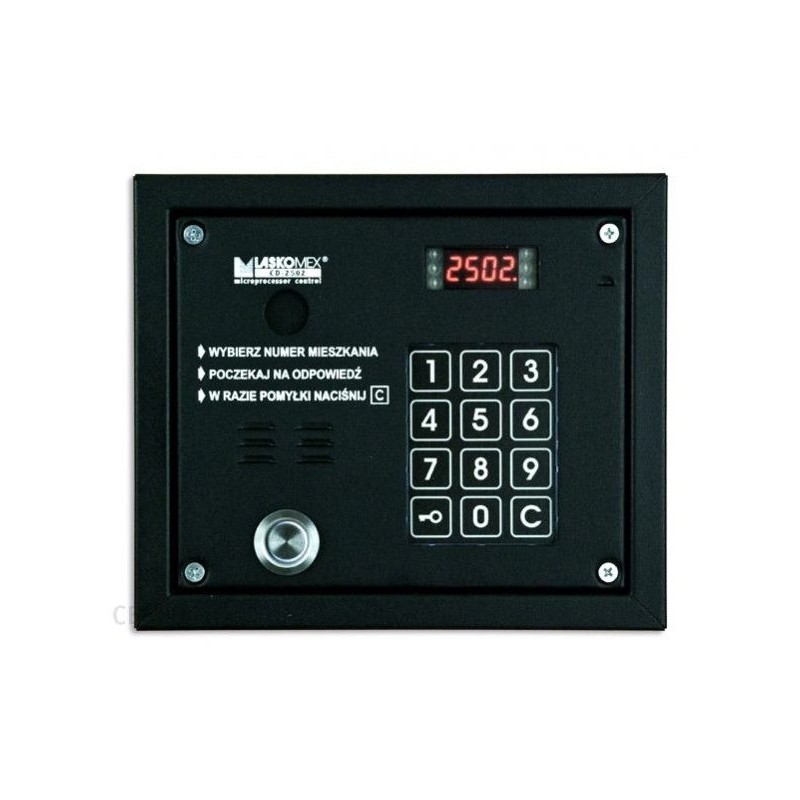 Laskomex CP-2503TP czarna Panel audio z czytnikiem kluczy "Dallas" Laskomex CP-2503TP czarna Panel audio z czytnikiem kluczy "Dallas"