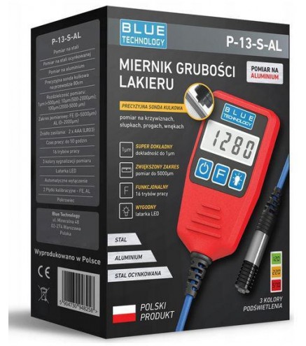 Miernik grubości lakieru Blue Technology P-13-S-AL