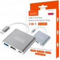 Adapter Przejściówka ZENWIRE 3w1 MHL HUB USB C HDMI 4K BYL-2008N