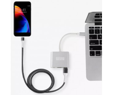 Adapter Przejściówka ZENWIRE 3w1 MHL HUB USB C HDMI 4K BYL-2008N
