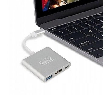 Adapter Przejściówka ZENWIRE 3w1 MHL HUB USB C HDMI 4K BYL-2008N
