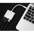 Adapter Przejściówka ZENWIRE 3w1 MHL HUB USB C HDMI 4K BYL-2008N
