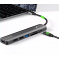 HUB ADAPTER USB-C 7w1 HDMI 4K USB 3.0 SD PD Zenwire BS-HC703