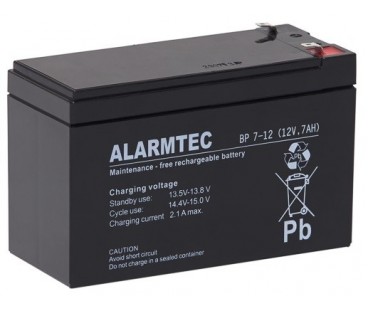 Akumulator AGM ALARMTEC serii BP 12V 7Ah