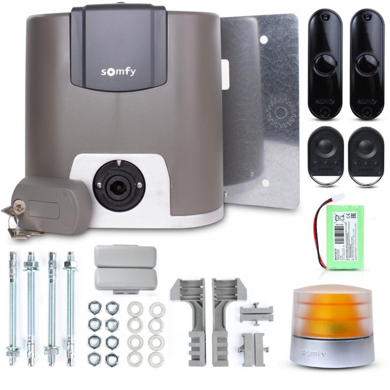 Zestaw Somfy Elixo 3S+ M IO Comfort Pack do 600kg bram przesuwnych Zestaw Somfy Elixo 3S+ M IO Comfort Pack do 600kg bram przesuwnych