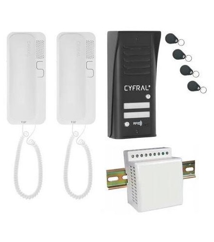DOMOFON CYFRAL COSMO 2-LOKATORSKI CZARNY